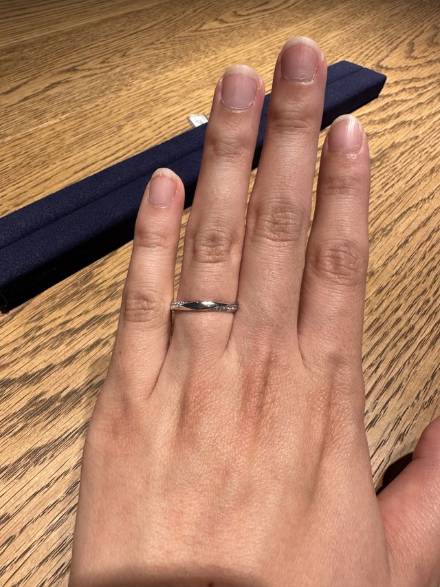 たくさんある指輪の中で気に入ったデザイン
