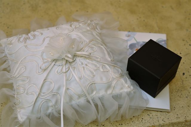 結婚式当日。挙式前に撮影しました。