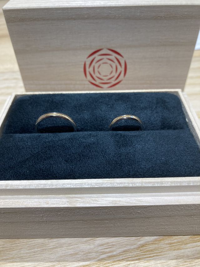 出雲結で2人で一目惚れした、しめ縄柄