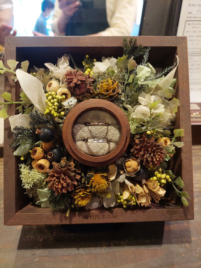 手作りで一点ものの指輪ができた