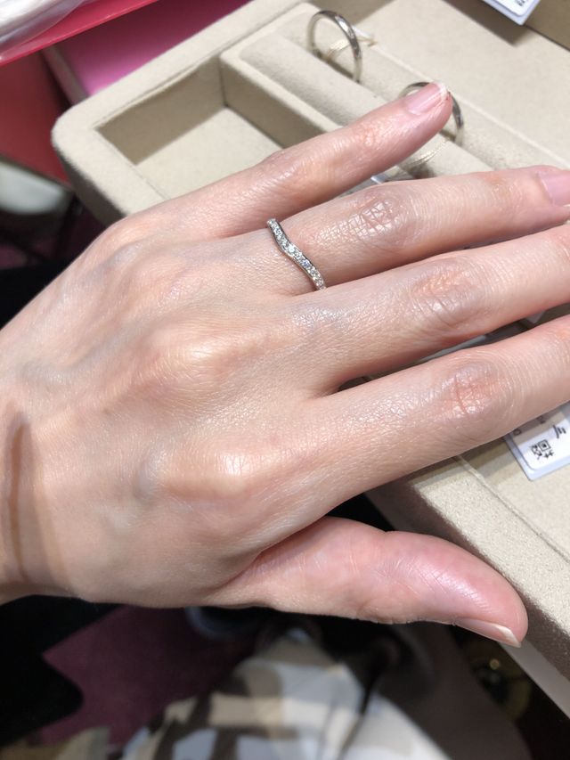 試着時の写真です。