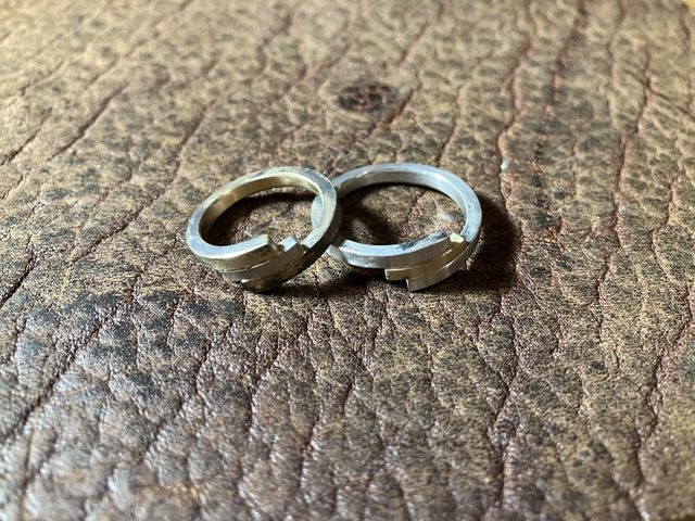 試着時の指輪。（加工前）