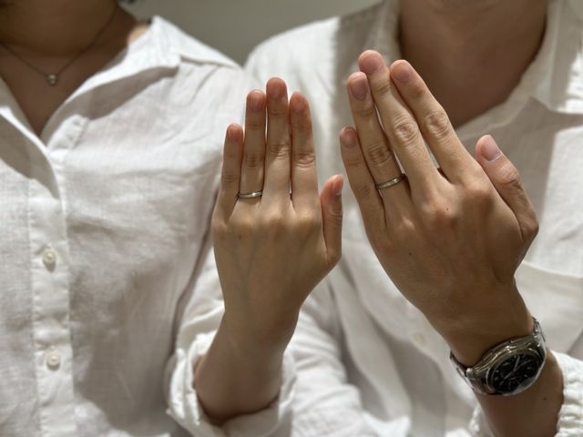 待ちに待った指輪が完成して嬉しかったです。