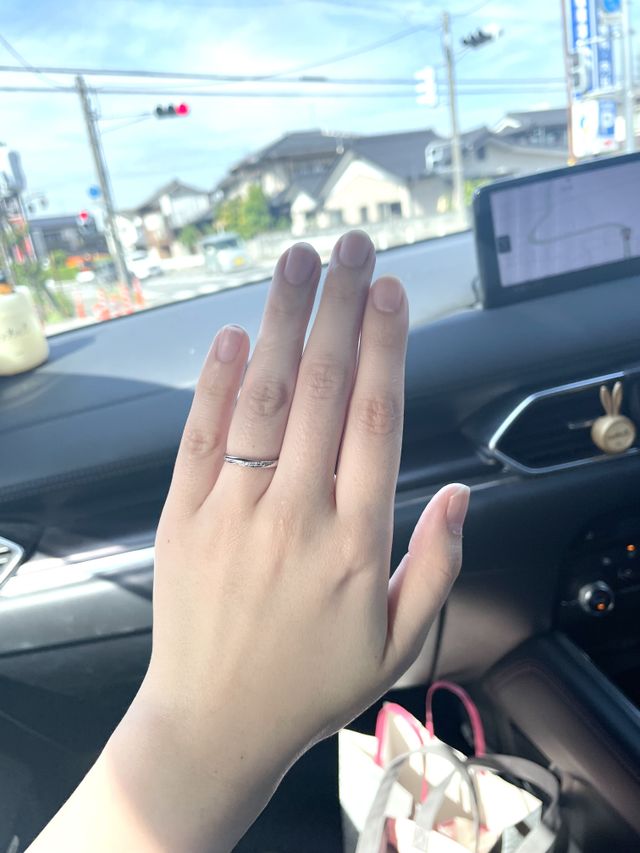 購入直後に着用しました。