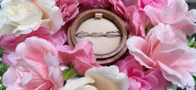 お店での指輪のみの撮影画像