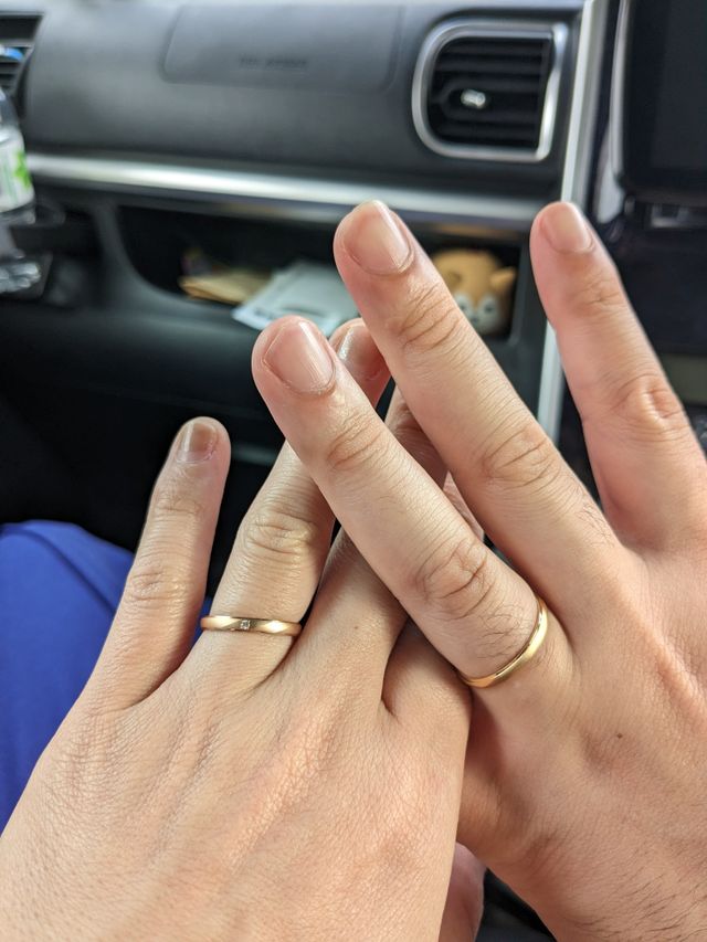 購入後、車内ですがすぐ撮りました☆
