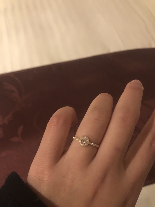 プロポーズ後に自分で撮影したもの