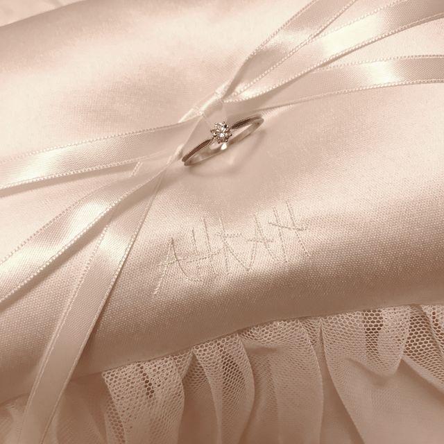 リングピローとの写真