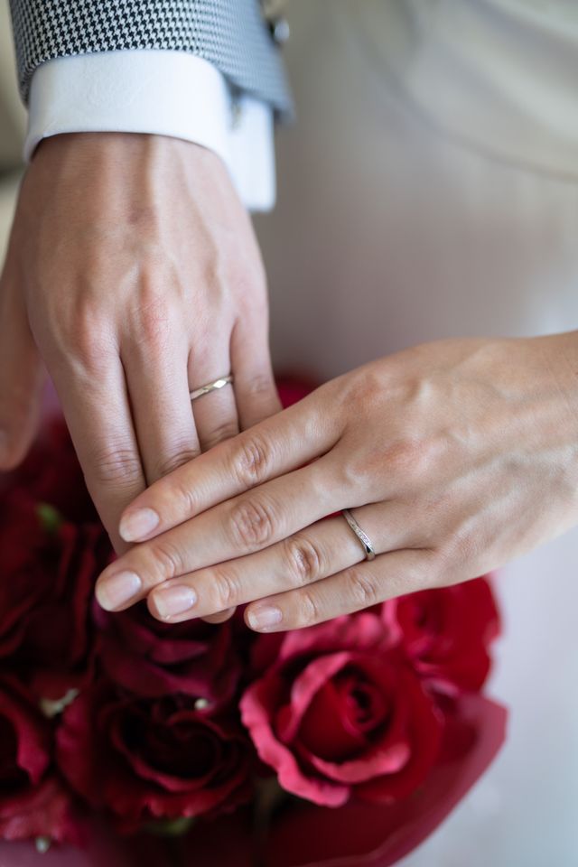 フォトウェディング
薔薇の花束はプロポーズでいただきました！