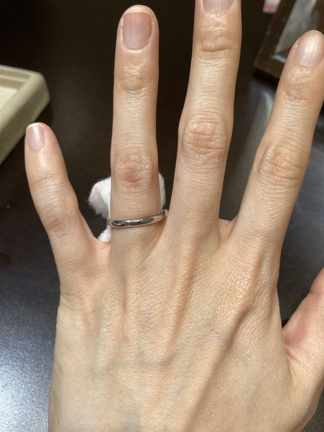 オーソドックスな指輪で着け心地がよかったです