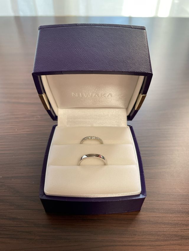 結婚指輪です。