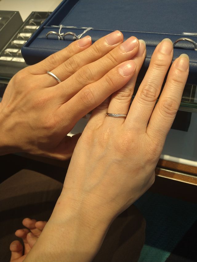 自分たちに合うデザインに出会えます。つけ心地も最高です！