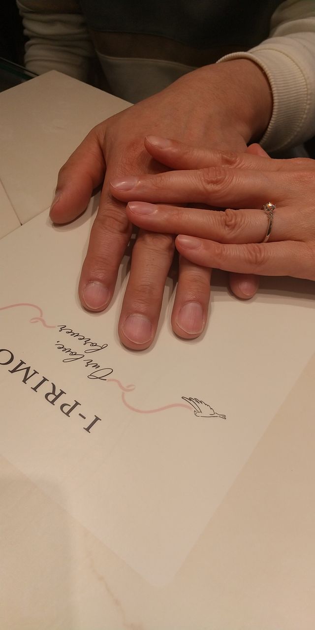 お受け取り時、お店の方に私のスマホで撮って頂きました。