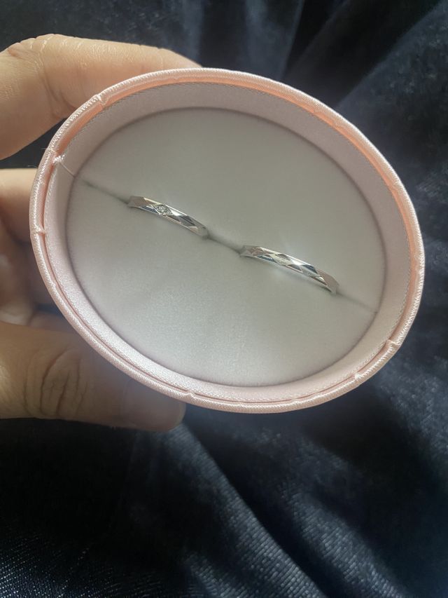 結婚指輪　シンプルなデザインです