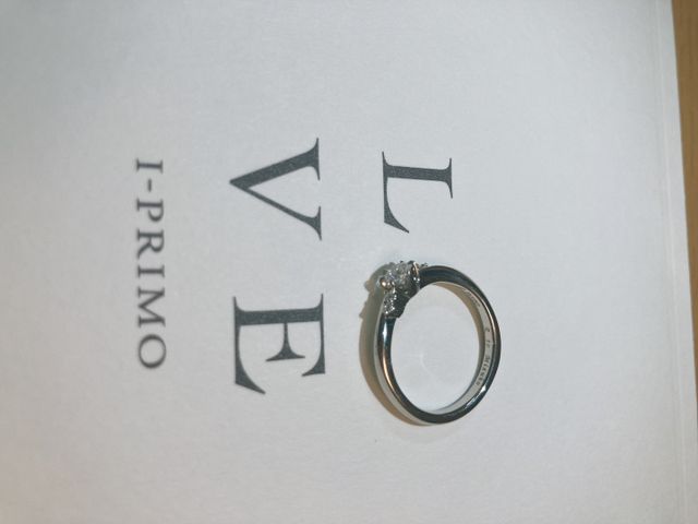 結婚指輪との重ね付けを想定して選びました