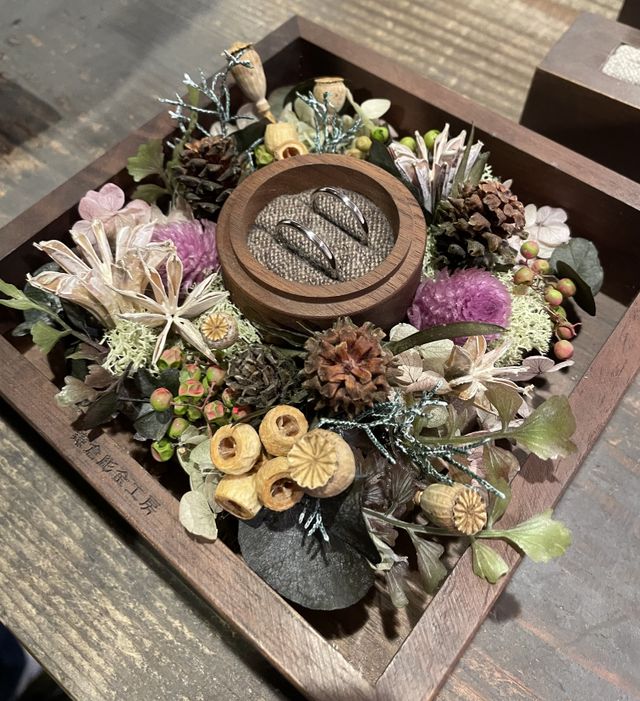 2人で一からお互いの指輪を作りました！