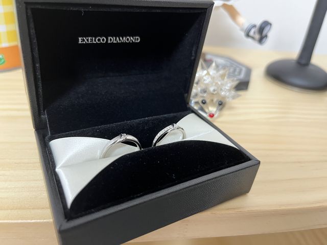 指輪と専用ボックス