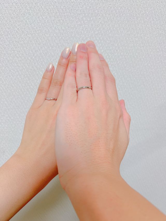 新郎新婦、両方の結婚指輪です！！