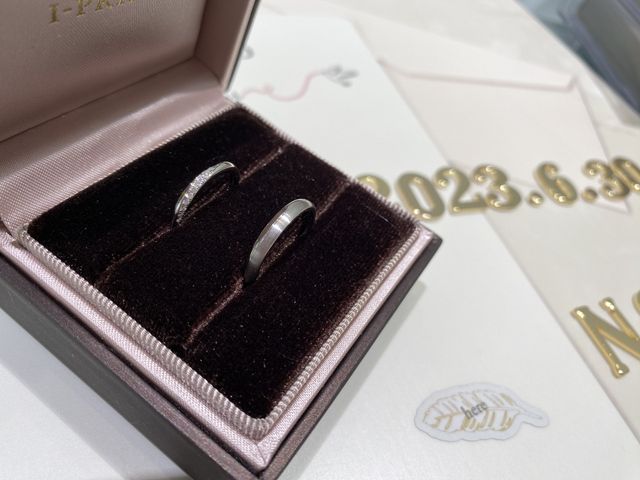 購入した結婚指輪です