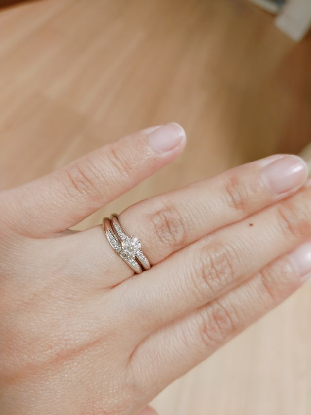 ダイヤの品質とデザインにこだわりました。