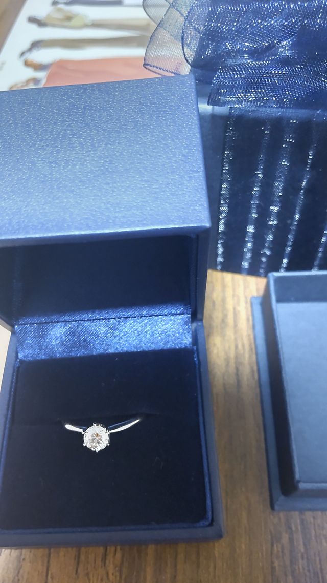 プロポーズされた指輪です