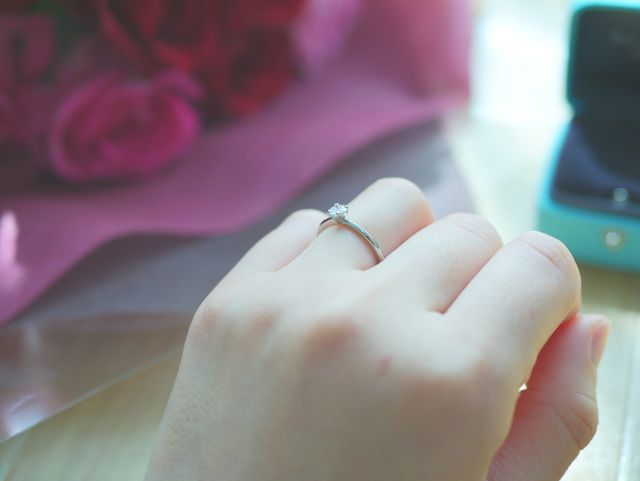 リングが細くて華奢なのがお気に入りです