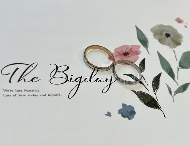 結婚指輪として選びました