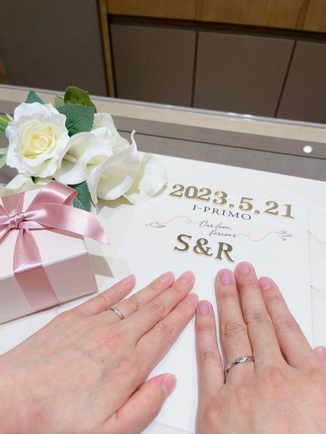 店頭で撮影出来るように準備して頂けていました。