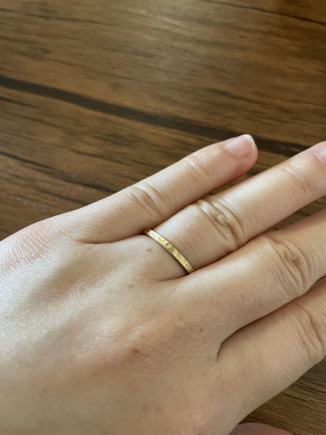 ゴールド/1.5/鎚目/マッド