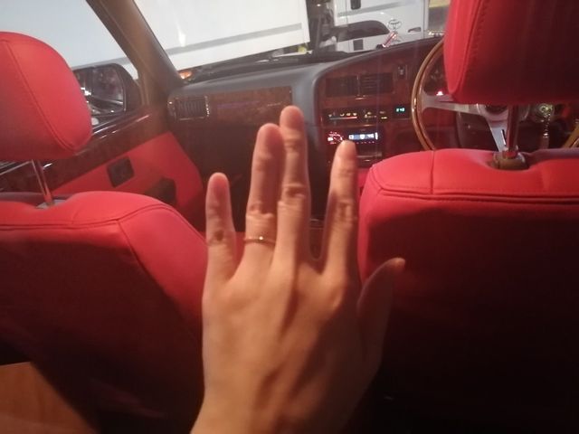 プロポーズ後に撮影。