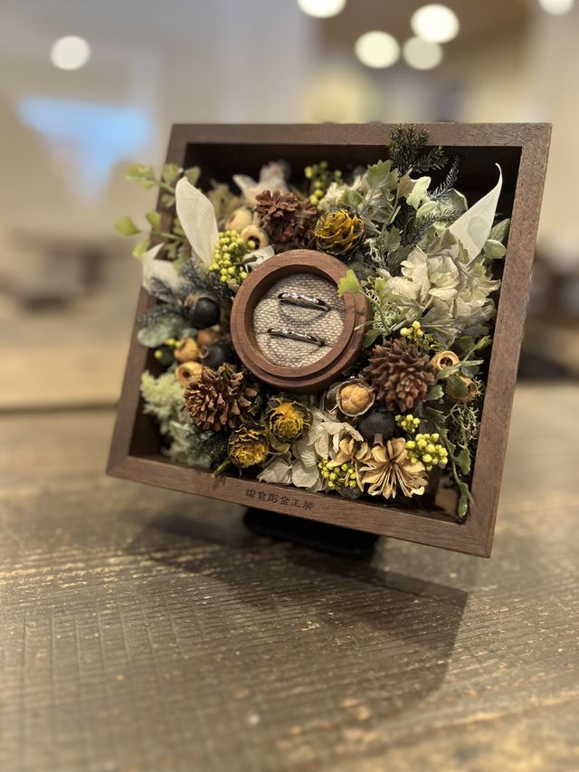 夫婦でそれぞれ自分の指輪を手作りで作りました。