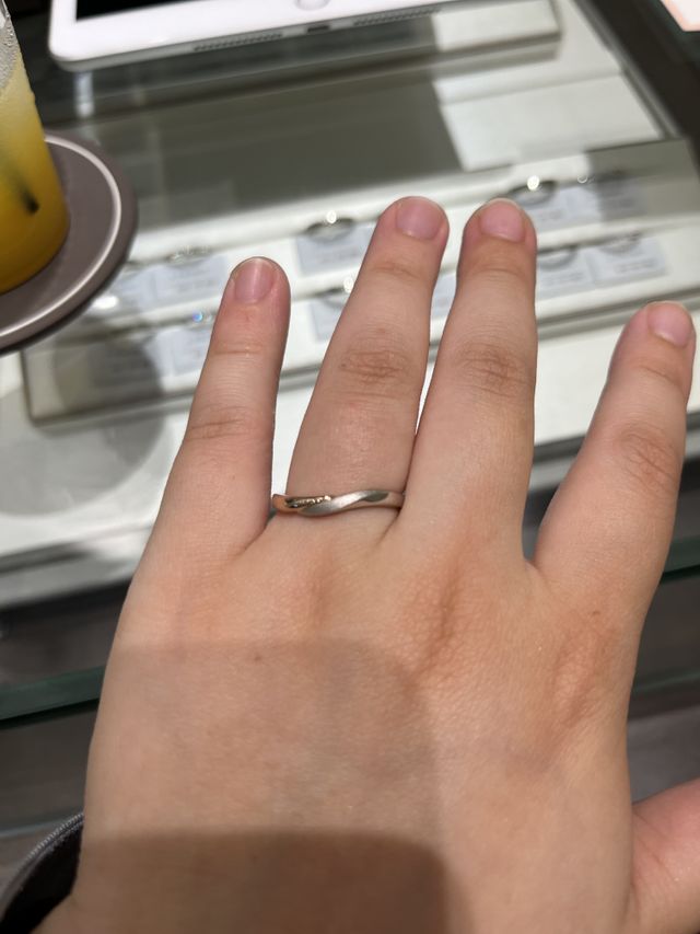 試着の時に着用した写真です