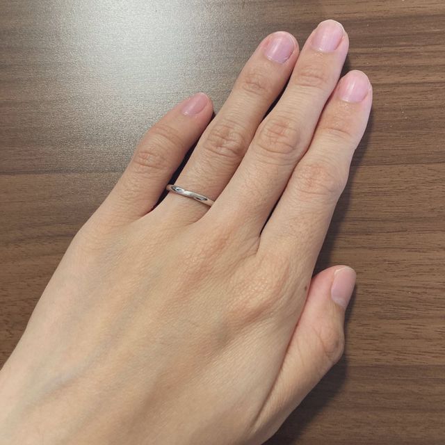 結婚指輪単体。サイズは6.5号。