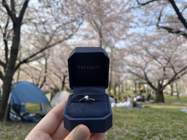 ボックスが、指輪を映えさせます