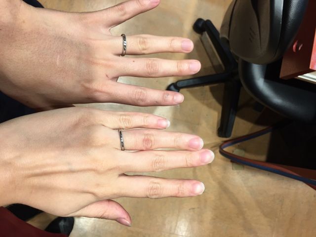 自分達で作った指輪です。とても楽しかったです！