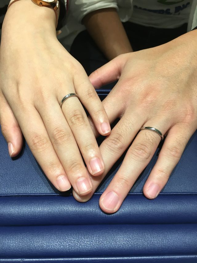 購入時に店員さんに撮っていただきました