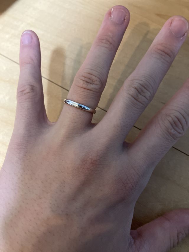 指輪着用　新郎側