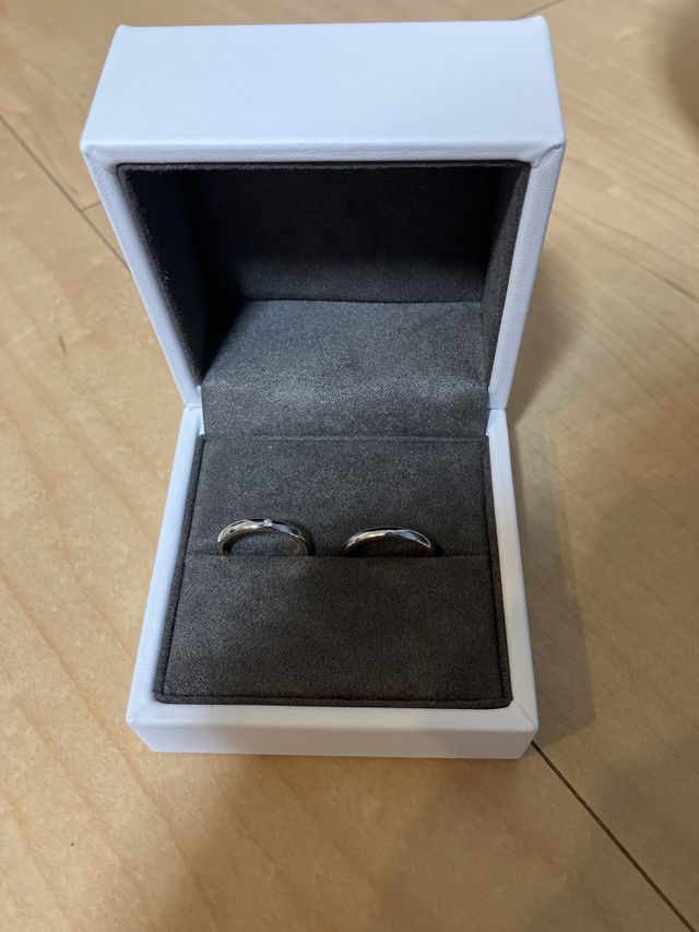 指輪セットと収納する箱
