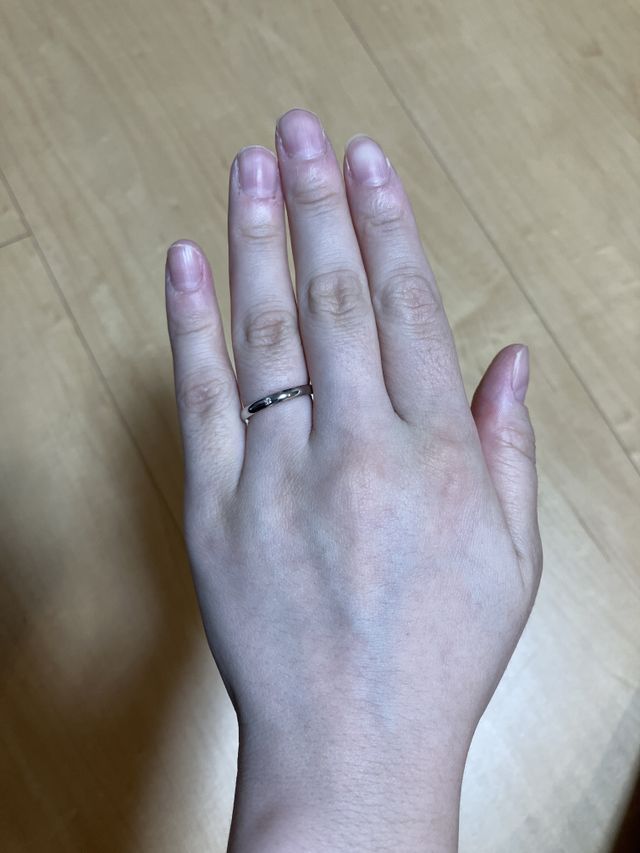 指輪着用　新婦側