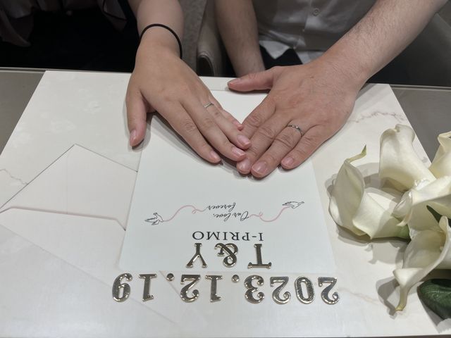 ２人で決めたお気に入りの指輪です！