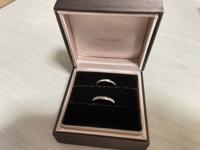 昨日購入した結婚指輪です。