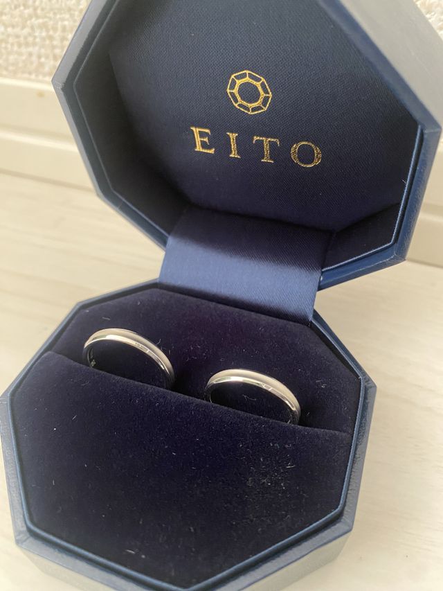 納品された指輪です