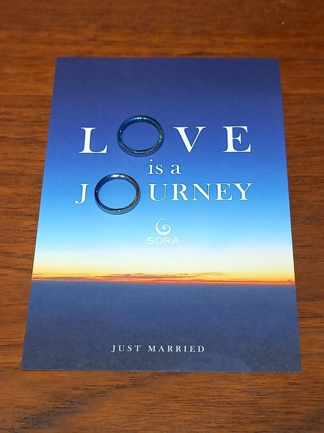 用意されていたハガキと共に撮りました