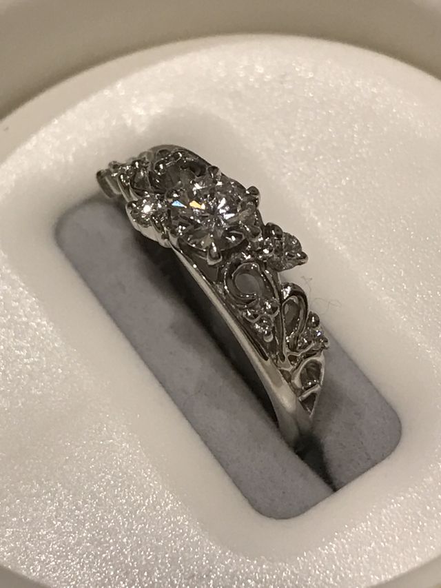 フルオーダーで希望通りの指輪になり、一瞬で決まりました❄️