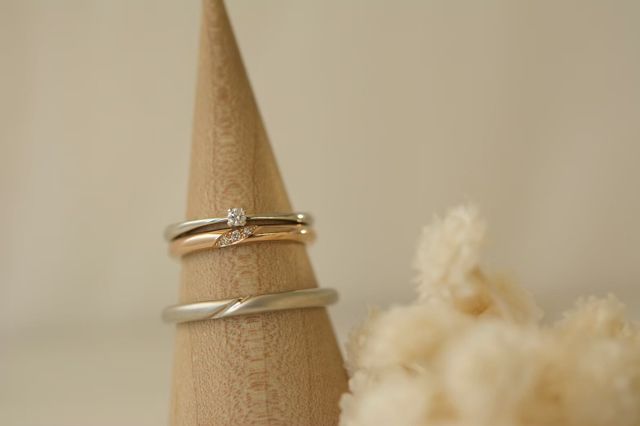 指輪納品時にいただいた写真です