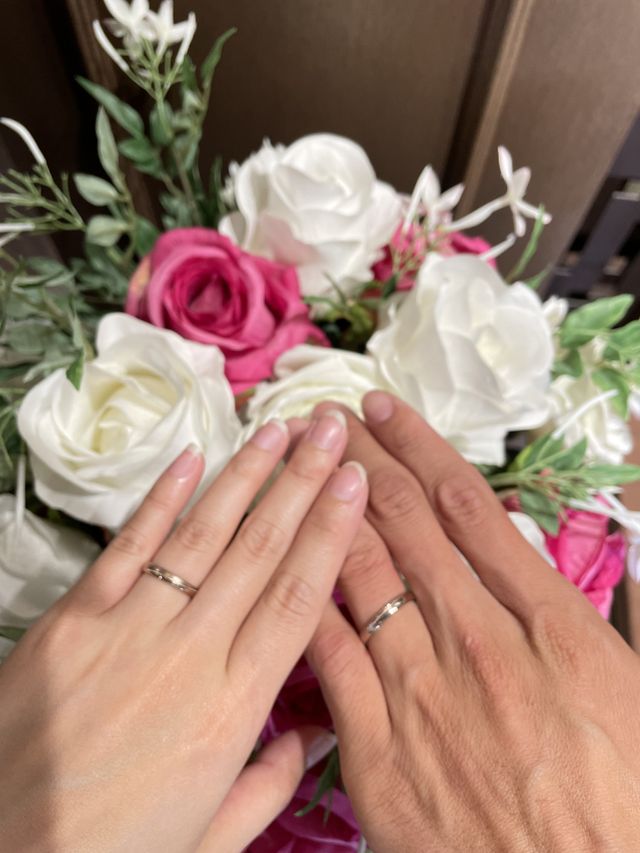 世界に一つの素敵な指輪ができました。