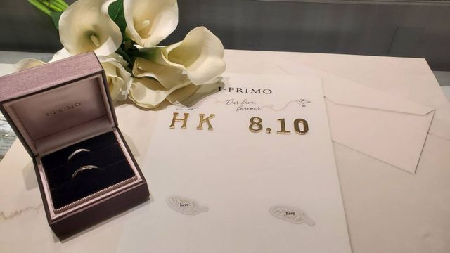 イニシャルや数字のアイテムを借りて写真を撮影できました。