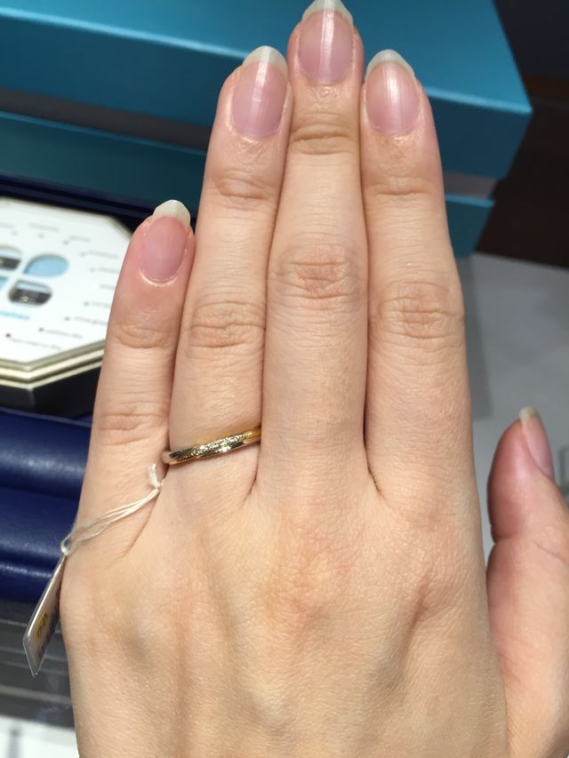 はめると斜めラインで、指長を目指します！