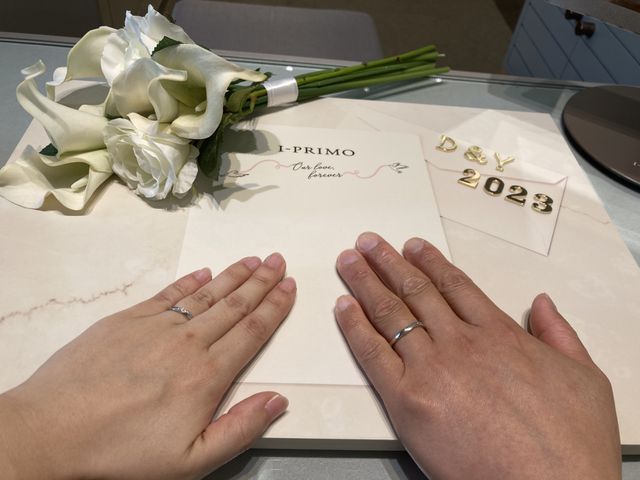 購入時にお店で付けた時の写真