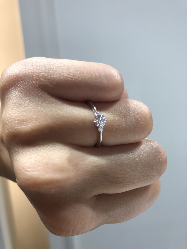 本日受け取り初めてつけました。